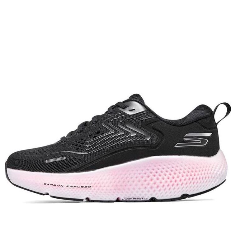 (WMNS) Skechers GOrun Max Road 6 'Black Pink' 172078-BKPK