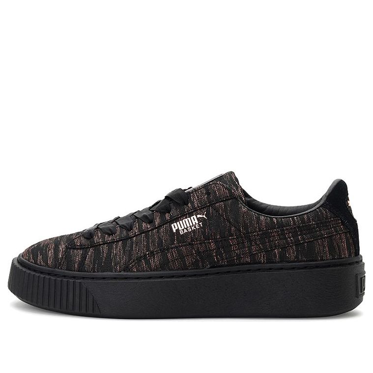 (WMNS) PUMA Basket Platform 'Velvet Rope - Black' 364092-02