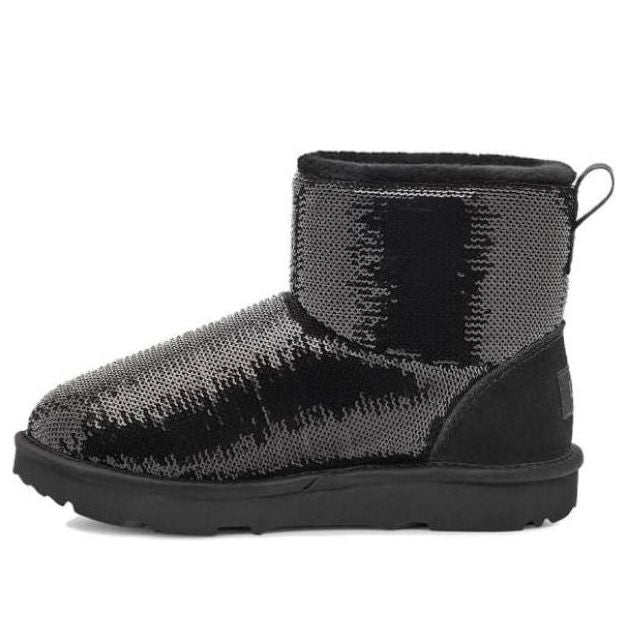 (GS) UGG Classic Mini 'Mirror Ball Boots' 1143708K-BLK