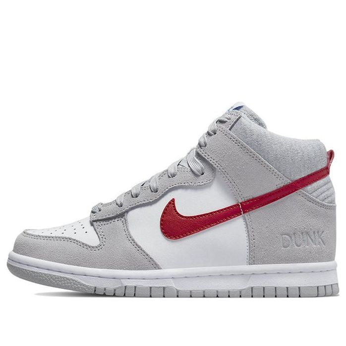 (GS) Nike Dunk High SE 'Athletic Club - Light Smoke Grey Gym Red' DH9750-001