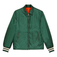Gucci FW21 Reversible Nylon Jacquard Jacket Green 654831-ZAGVX-3283