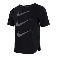 (WMNS) Nike Casual Sports Breathable Round Neck Short Sleeve Black T-Shirt DC4324-010