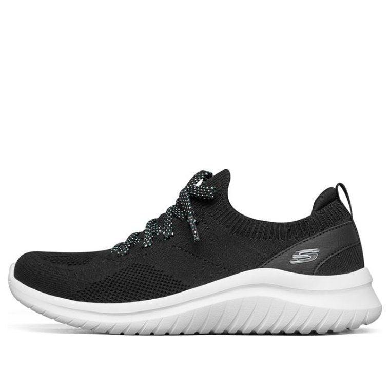 (WMNS) Skechers Ultra Flex 2.0 Sports Shoes Black/White 149186-BKW