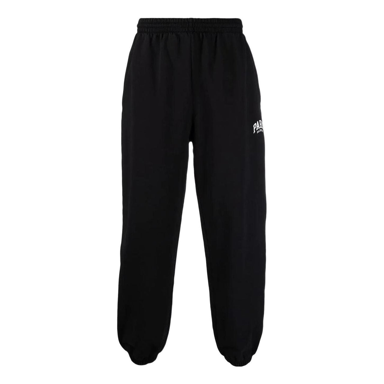 Balenciaga Paris Logo Stretched Knee Sweatpants 'Black White' 675244TLVL81070