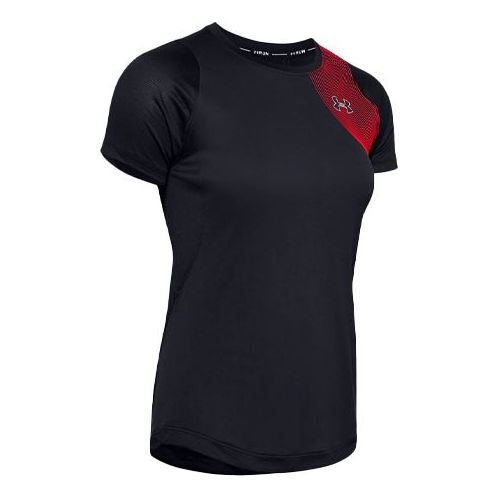 (WMNS) Under Armour UA Qualifier Running Sports Short Sleeve Black 1353465-001