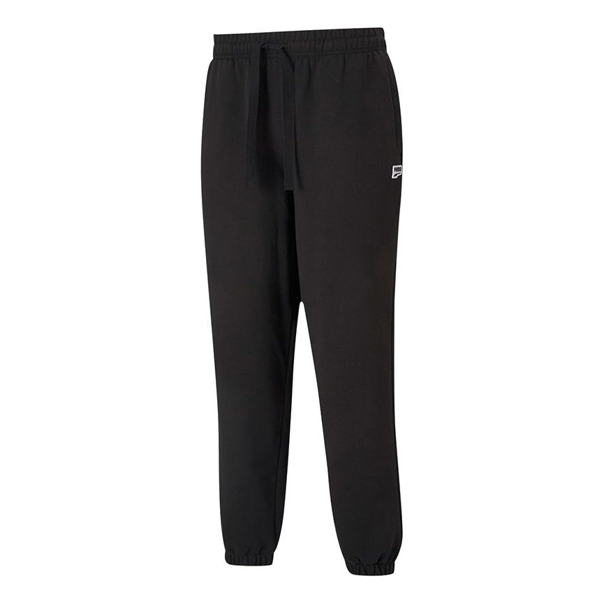 PUMA Downtown Logo Sweatpants Casual Sports Sweatpants Men's Black 531433-01