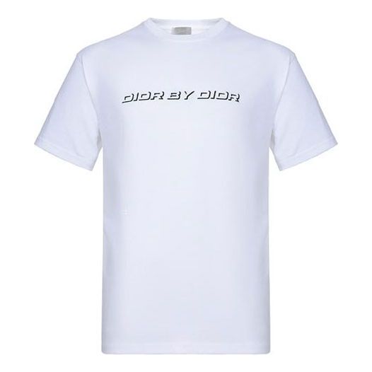 DIOR Homme Embroidery Logo Printing Male White 863J611K0910-089