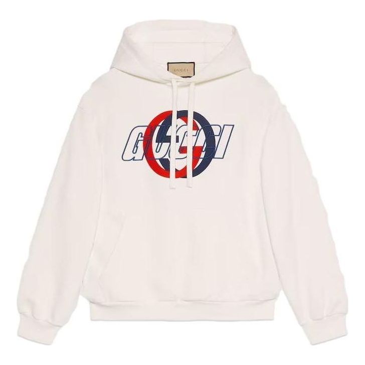 Gucci Cotton Jersey Hooded Sweatshirt 'Off White' 770839-XJGA2-9314