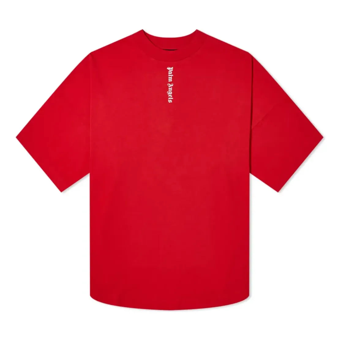 Palm Angels SS21 Vertical Logo Oversized T-Shirt 'Red White' PMAA002R21JER0042501
