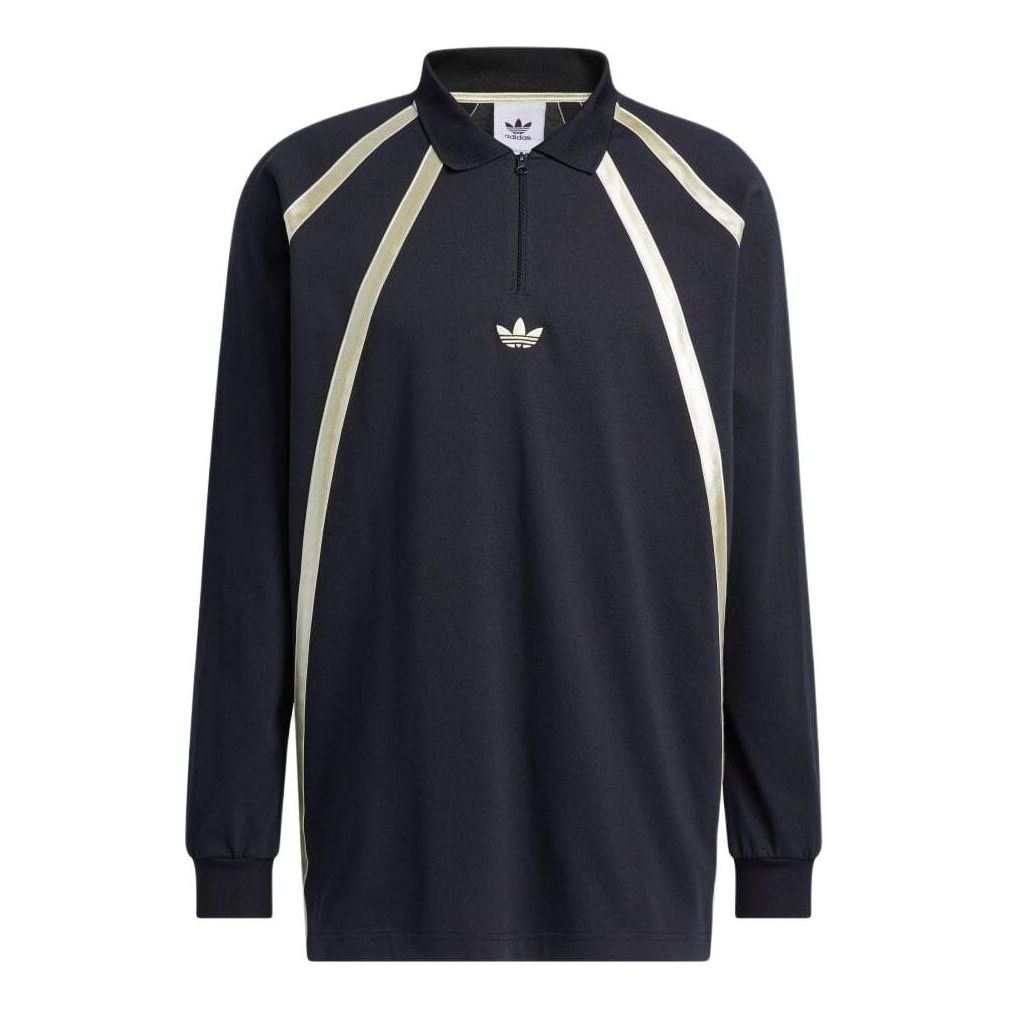 adidas Rugby Long Sleeve Polo Shirt Asia Sizing 'Black' IR6377