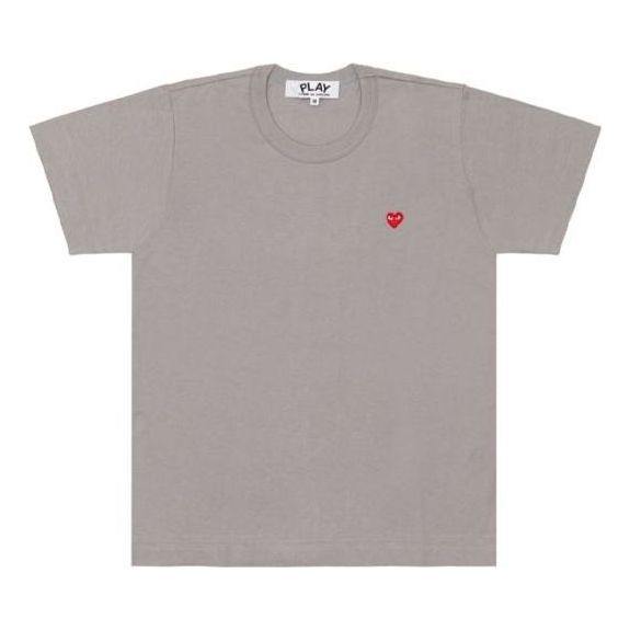 COMME des GARCONS PLAY Coloured Small Emblem T-Shirt 'Grey' AZ-T314-051-7