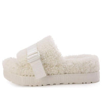 (WMNS) UGG Fluffita White Slippers 1113475-WHT