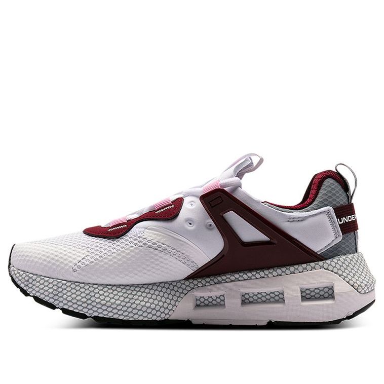 (WMNS) Under Armour Hovr Mega Mvmnt NM Sports Shoes White/Grey/Red 3023873-107