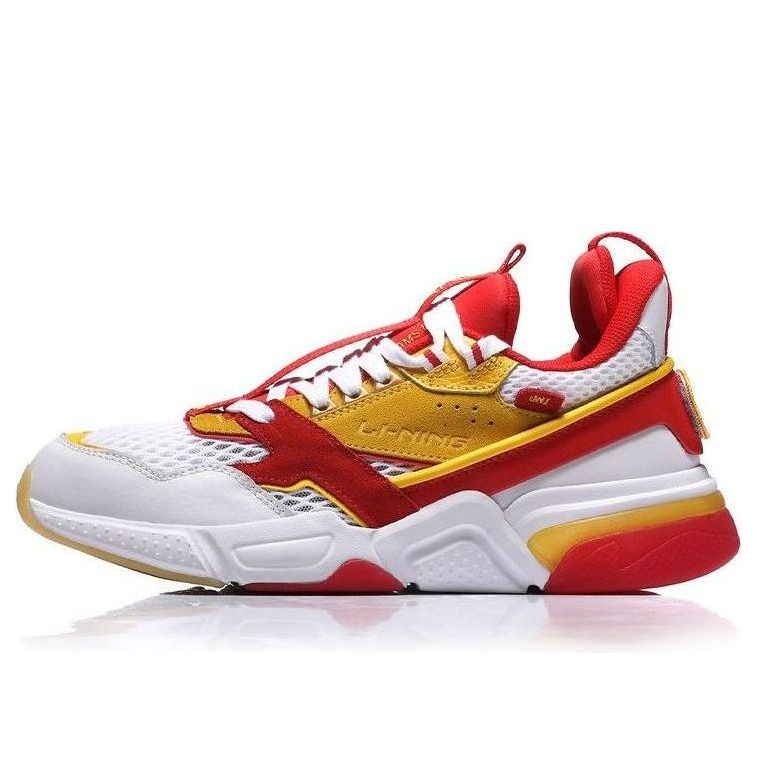 (WMNS) Li-Ning Stylish Shoes 'White Red Yellow' AGLN246-2