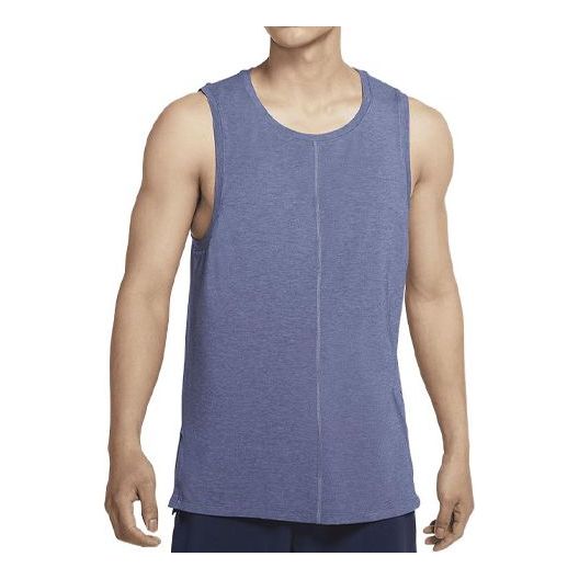 Men's Nike Solid Color Gym Running Training Sports Blue Gray Vest BV4037-410