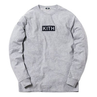KITH Classic Logo Long-Sleeve T-Shirt 'Heather Grey' KH-FW18-003