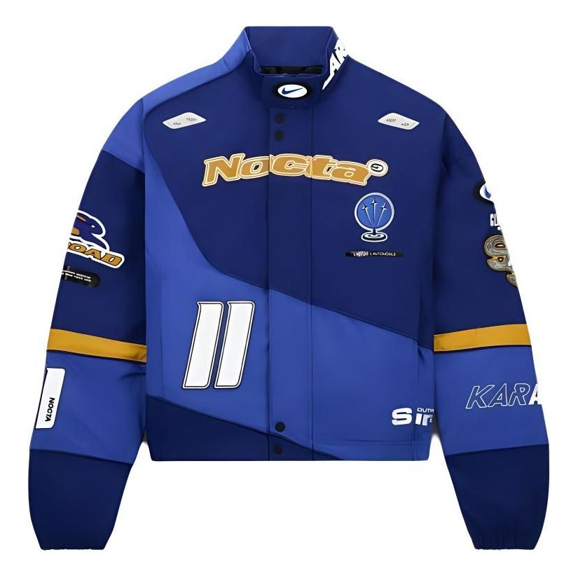 Nike x NOCTA Drake L'ART Racing Jacket Asia Sizing 'Deep Royal Blue' FD2195-455