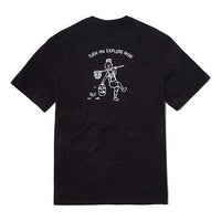 THE NORTH FACE Graffiti Character Small Logo Short Sleeve Couple Style Black NT7UL09A