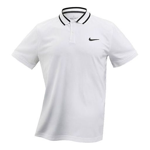 Nike As M Nkct Df Vctry Casual Sports lapel Short Sleeve Polo Shirt White CW6850-100