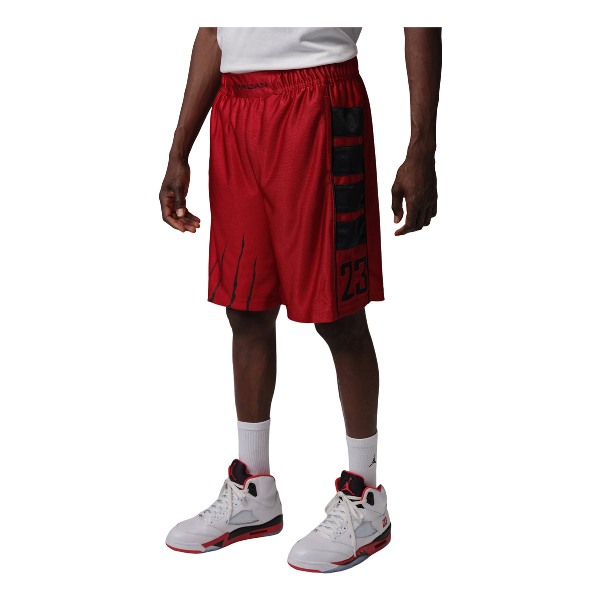 Jordan Brooklyn Cat Scratch Shorts 'Varsity Red Black' IQ2157-636