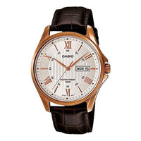 CASIO DRESSSerieses Men's White Quartz Waterproof White Dial White Analog MTP-1384L-7AV