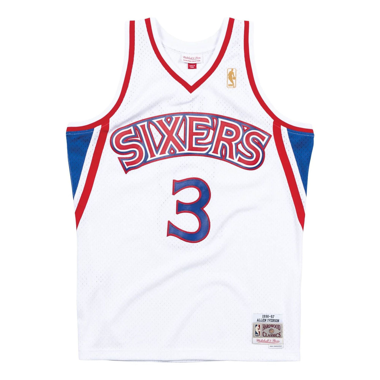Mitchell & Ness x NBA Philadelphia 76ers 1996-97 Home Swingman Jersey 'Allen Iverson 3' 7226-320-96AIVER