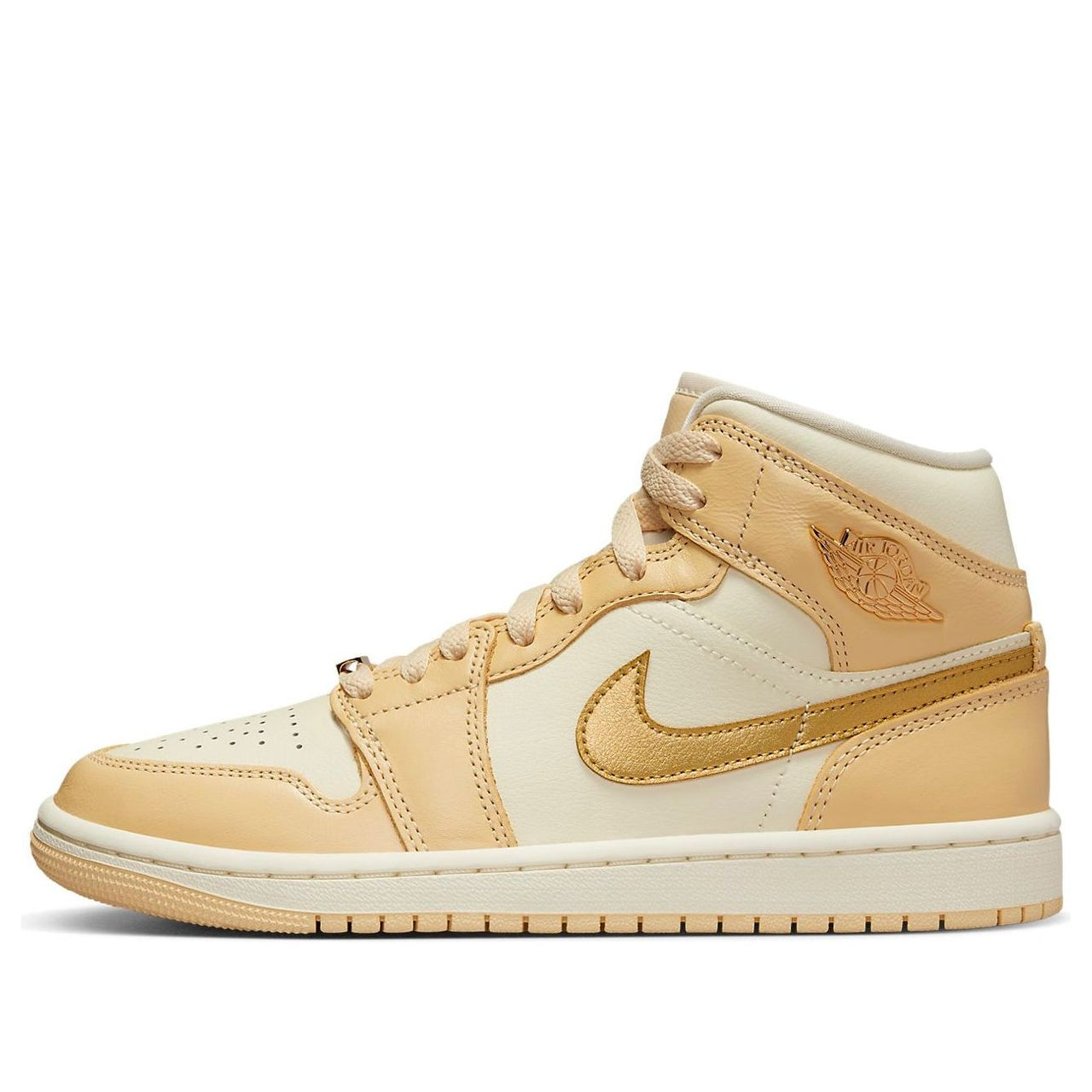 (WMNS) Air Jordan 1 Mid 'Pale Vanilla Gold' FB9892-200