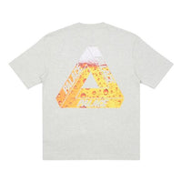 PALACE Tri-Lager Tee Triangle Logo Printing Short Sleeve Unisex Gray P19TS218