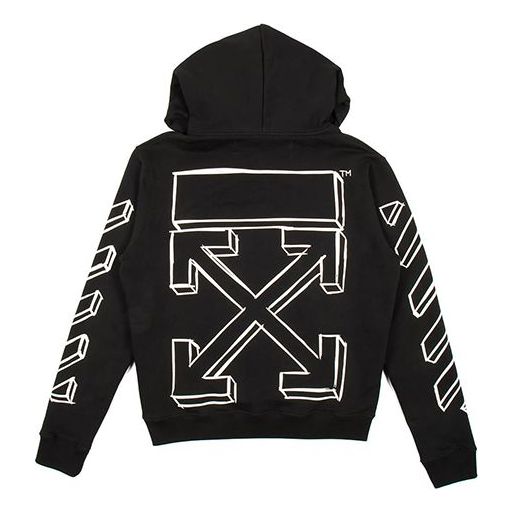 Off-White Diag Marker Arrows Hoodie OMBB034E18192024-BK