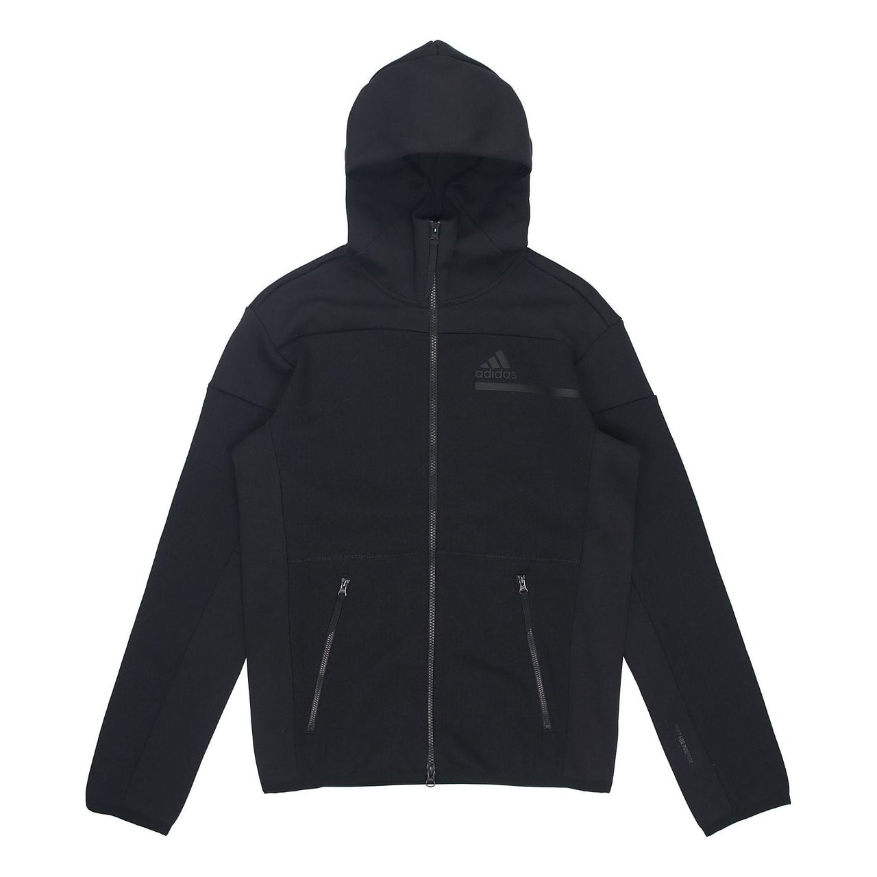 adidas Sports Stylish Zipper Hooded Jacket Black GM6531