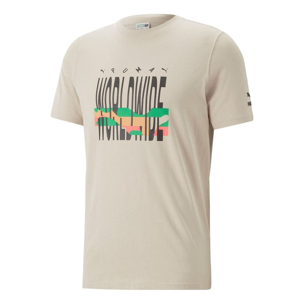 PUMA Worldwide Graphic T-Shirt 'Beige Black' 622572-47