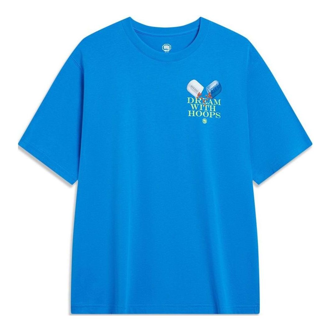 Li-Ning BadFive Graphic T-shirt 'Blue' AHST905-2