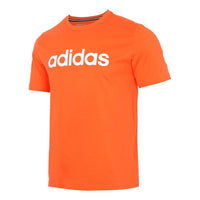 adidas neo Athleisure Casual Sports Round Neck Breathable Short Sleeve Orange GP4902