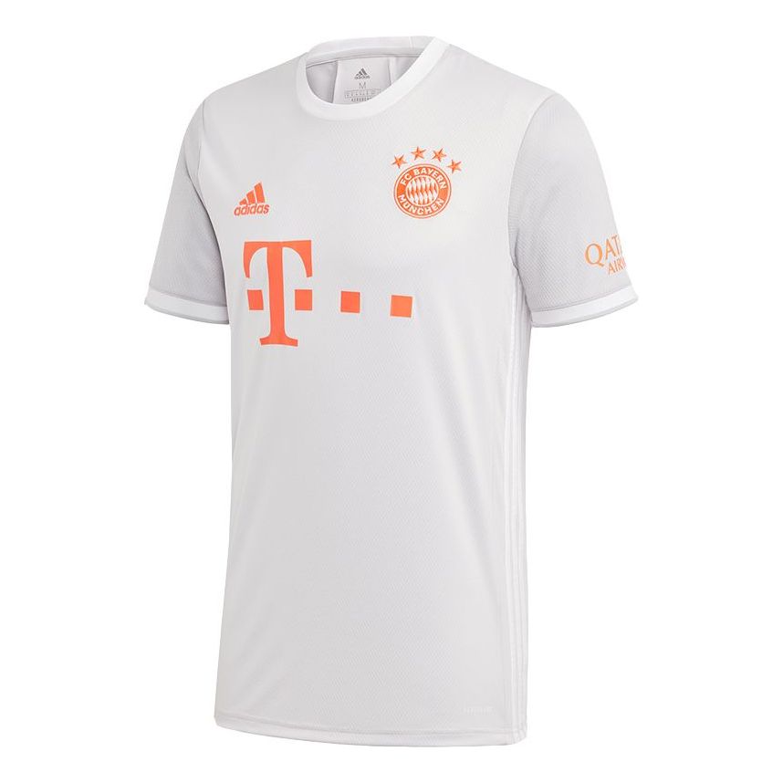 adidas FCB A JSY Round Neck Sports Jersey SW Fan Edition Bayern Munich Away White GE0583