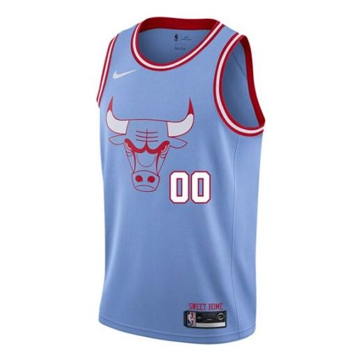Nike Sports Basketball Jersey Vest CE City Version Chicago Bulls Blue AV4629-448