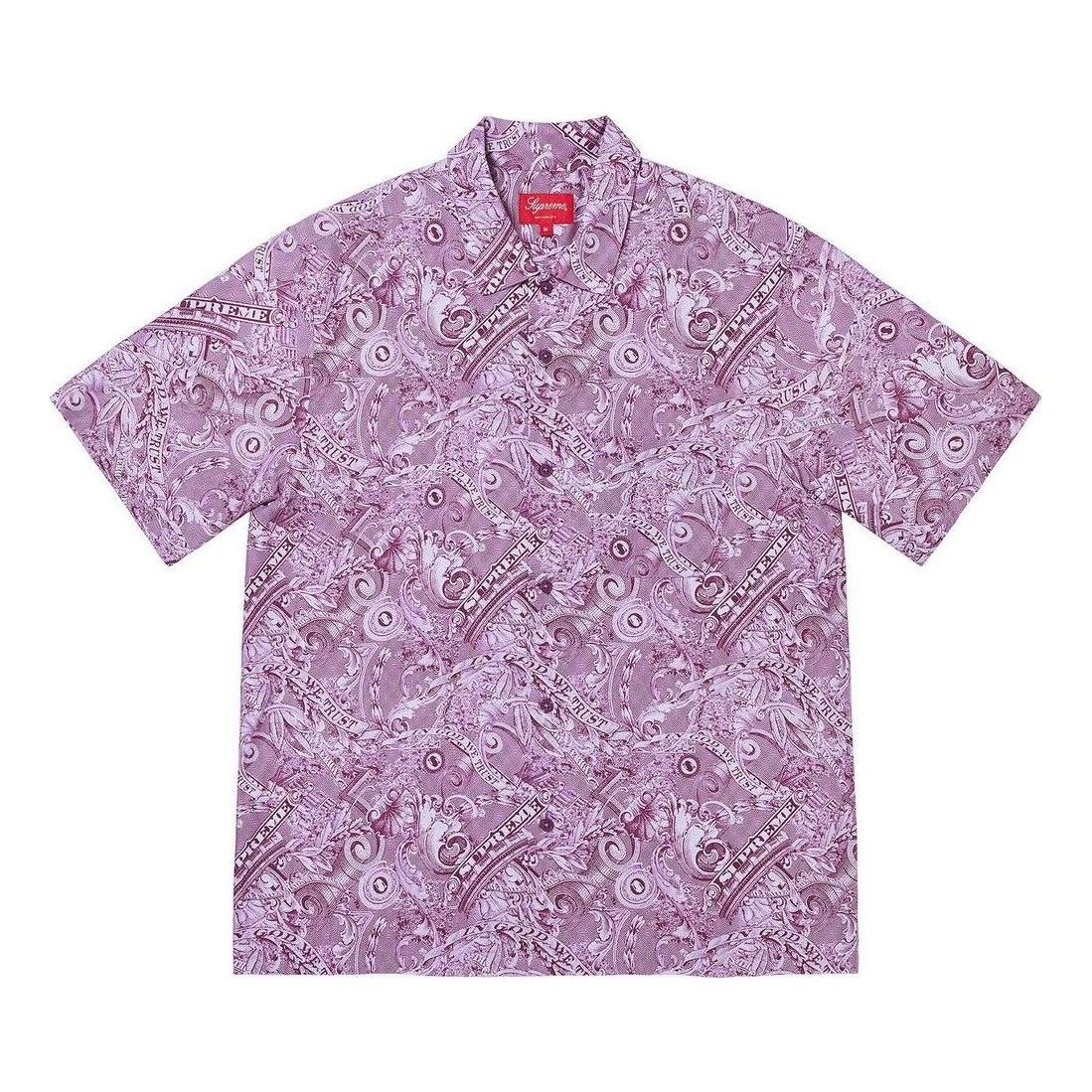 Supreme Dollar S/S Shirt 'Purple' SUP-SS23-275