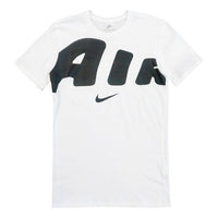 Nike Alphabet Logo Round Neck Short Sleeve White AJ7478-101