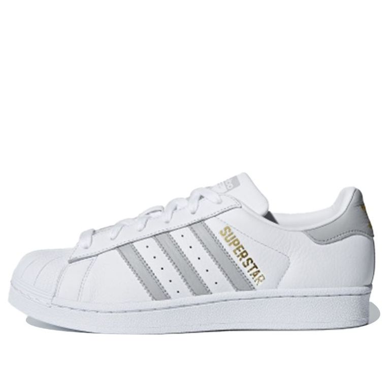(WMNS) adidas originals Superstar 'White Grey' B42002