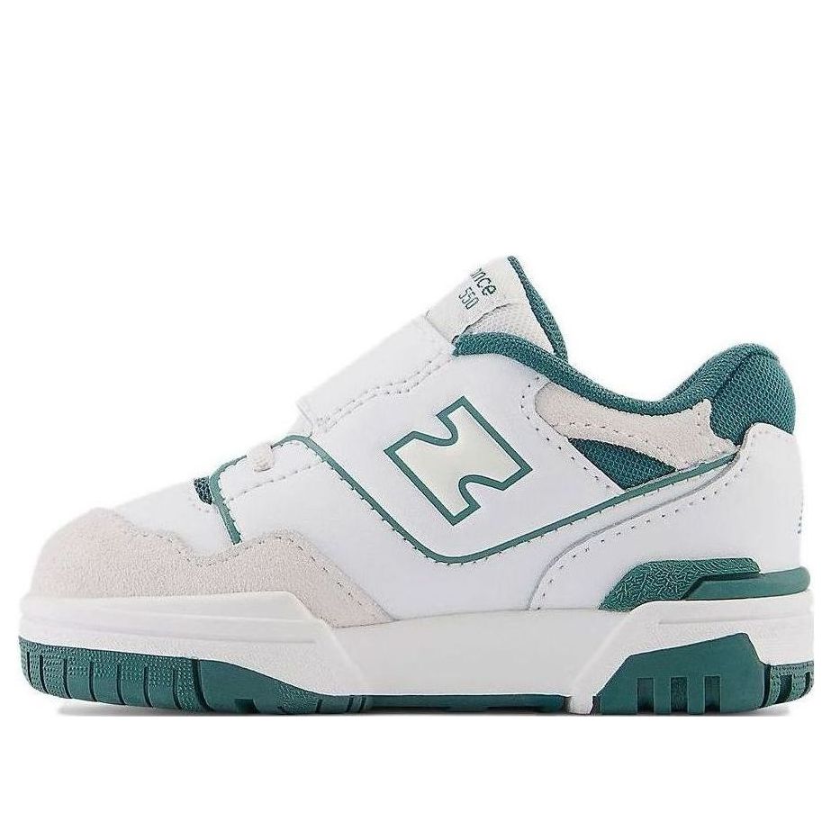 (TD) حذاء New Balance 550 Bungee Lace Top Strap "White Vintage Teal" IHB550TA