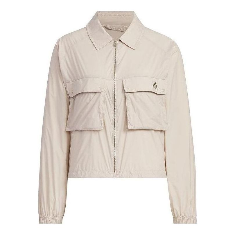(WMNS) adidas Modern Tech Sport Jacket Asia Sizing 'Beige' JI9800
