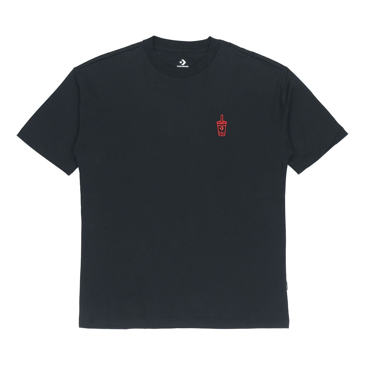 Converse Applique Short-sleeve Tee Unisex Black 10020849-001