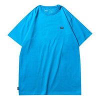 Vans Off The Wall Tee Minimalistic Small Logo Short Sleeve Couple Style Blue VN0A49R72RD