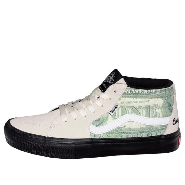 Vans x Supreme Skate Grosso Mid 'Dollar Bill White' VN0A5FCGWHT