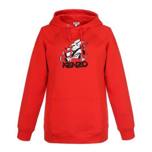 (WMNS) KENZO Pattern Hoodie Red FA52SW7754Z5-21