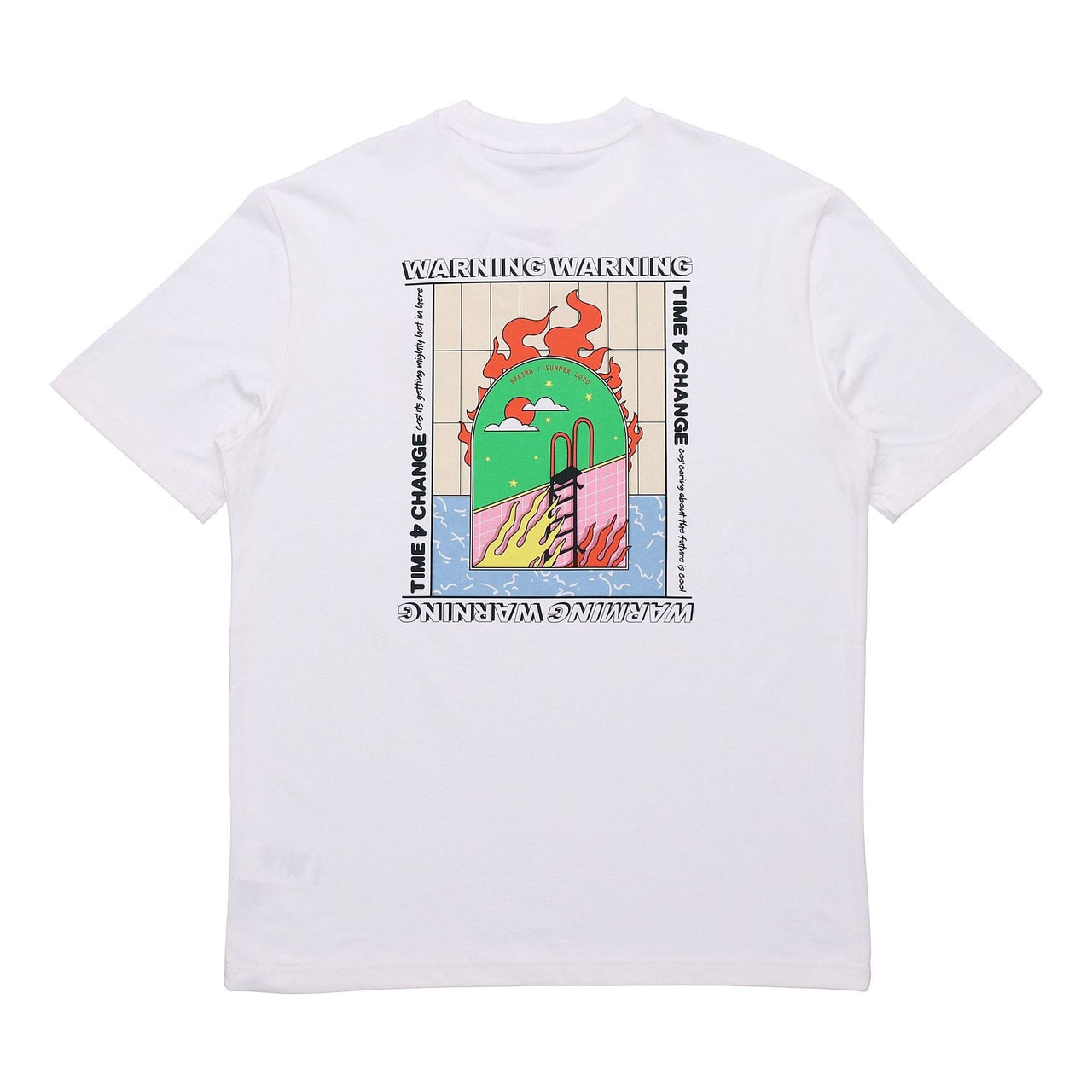 PUMA Back Pattern Printing Short Sleeve White 597337-02