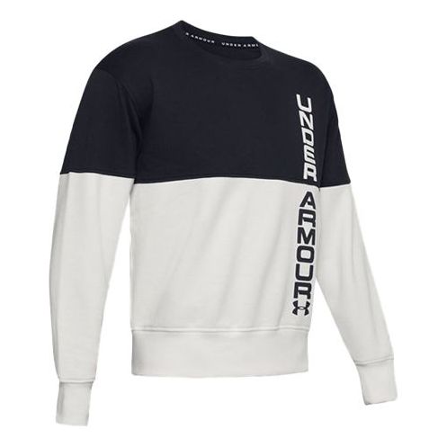 Men's Under Armour Fleece Training Sports Black White 1351094-112