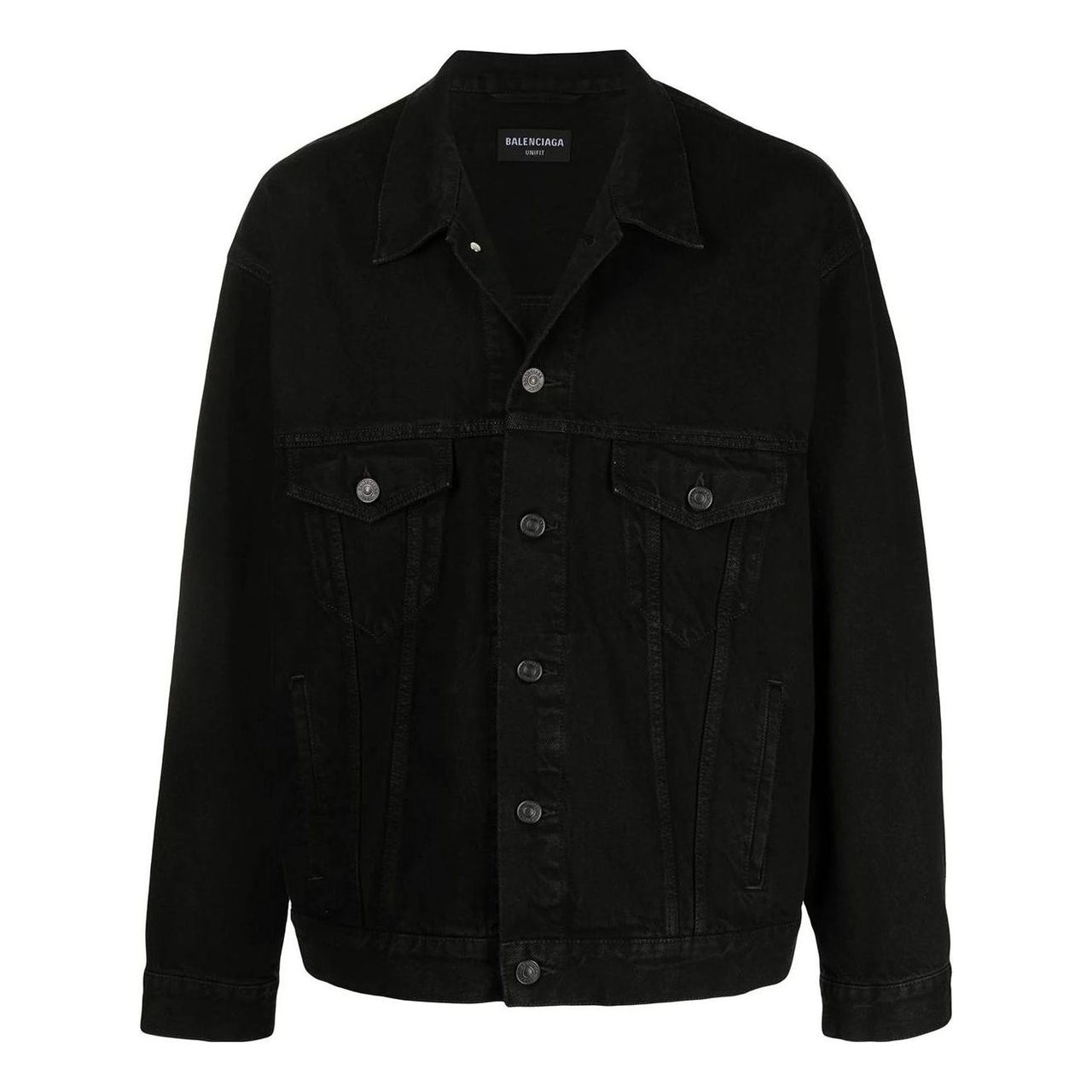 Balenciaga Apparel Rentals Denim Jacket Boxy Fit 'Black' 675206TEW051105