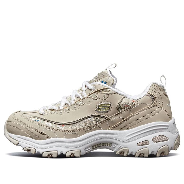 (WMNS) Skechers D Lites Low-Top Daddy Shoes Grey/Brown 13082-TPE