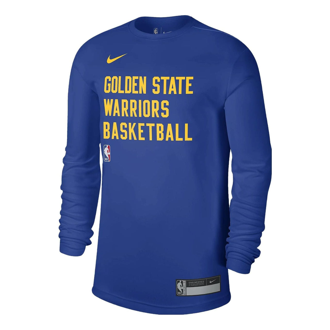 Nike x NBA Dri-FIT Golden State Warriors Training Long Sleeve T-shirt 'Blue' FD9949-495