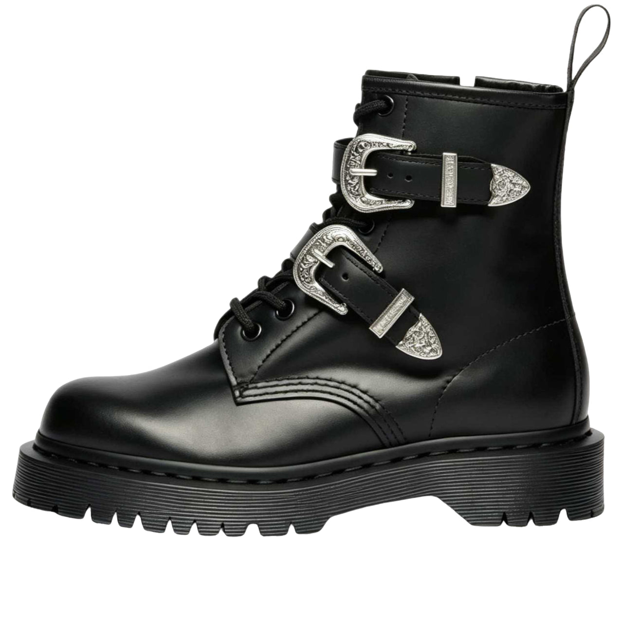 (WMNS) Dr. Martens 1460 Western Buckle 'Black Atlas' 43103001